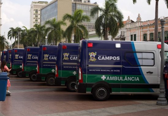 Campos recebe reforço de 40 novas ambulâncias para a rede de Saúde