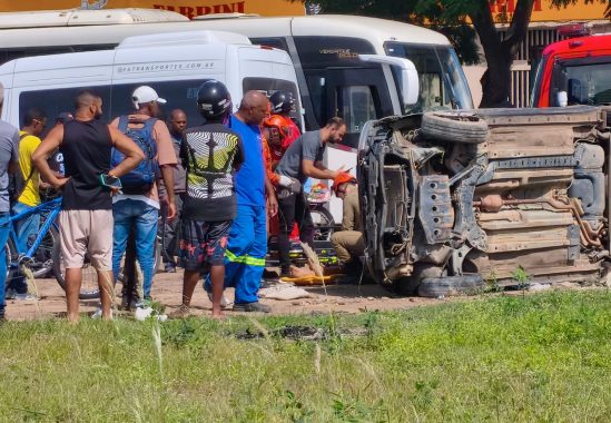 Motorista fica ferida após acidente na BR-101, em Guarus